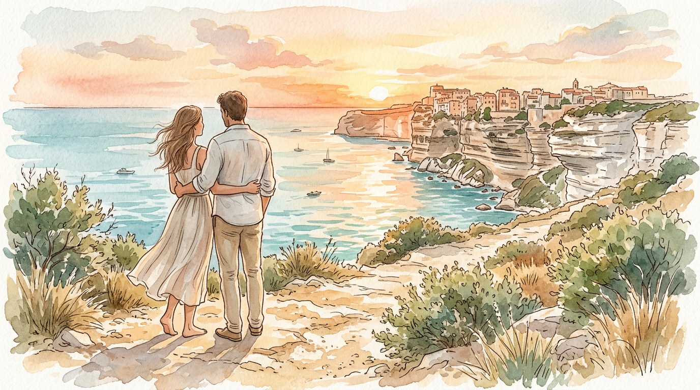 Bonifacio, entre terre et mer : une échappée romantique au cœur des paysages corses