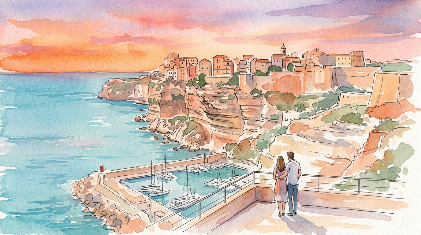Les couchers de soleil de Corse du Sud : une symphonie pour les sens depuis Bonifacio