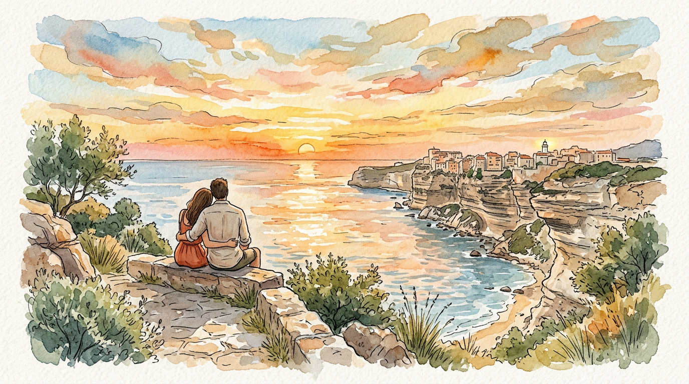 Les couchers de soleil sublimes de Corse du Sud : des instants magiques près de Bonifacio