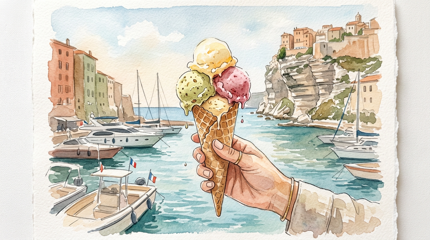 Douceurs glacées à Bonifacio : Nos adresses gourmandes pour un été inoubliable