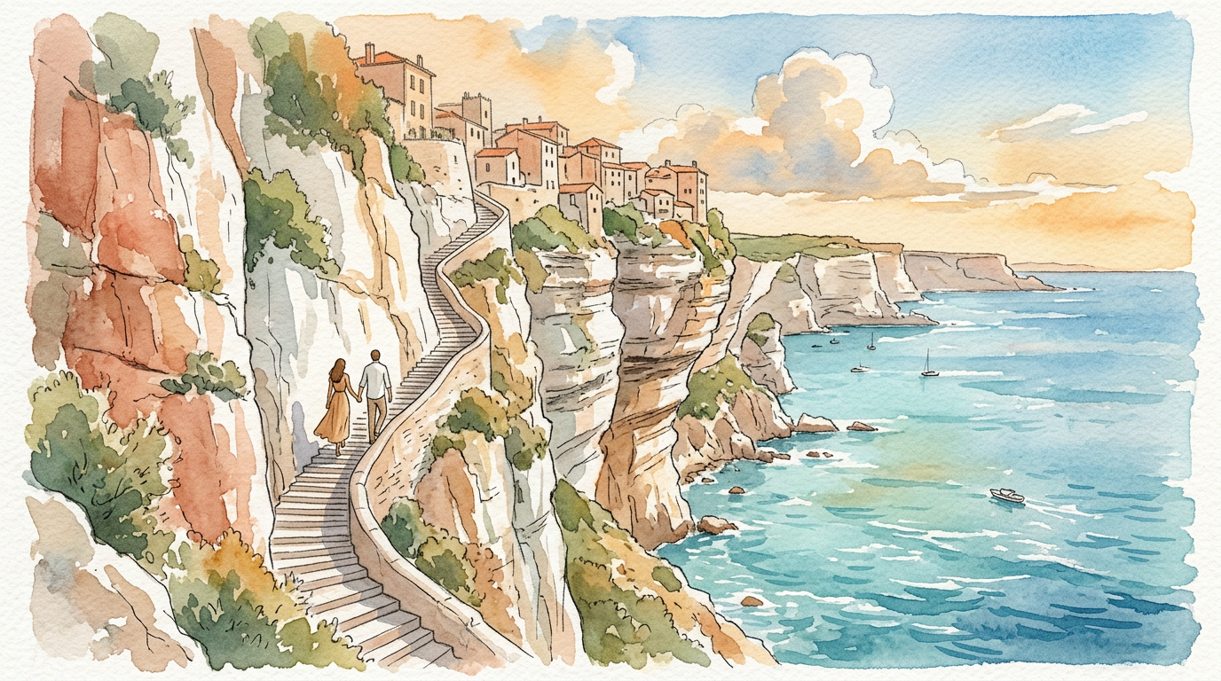 L'Escalier du Roi d'Aragon à Bonifacio : entre histoire, vertige et légendes