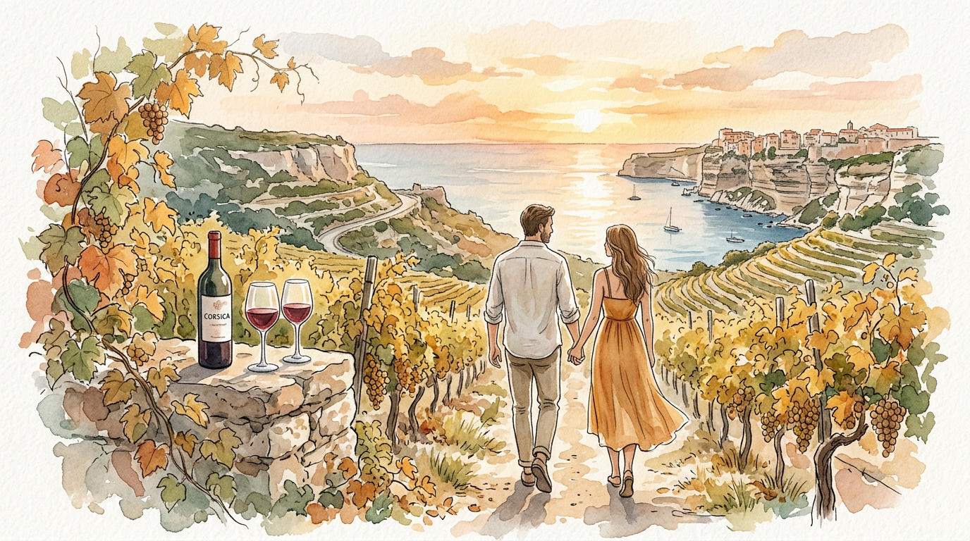 Escapade Œnologique d'Automne : Le Charme des Vins Corses près de Bonifacio