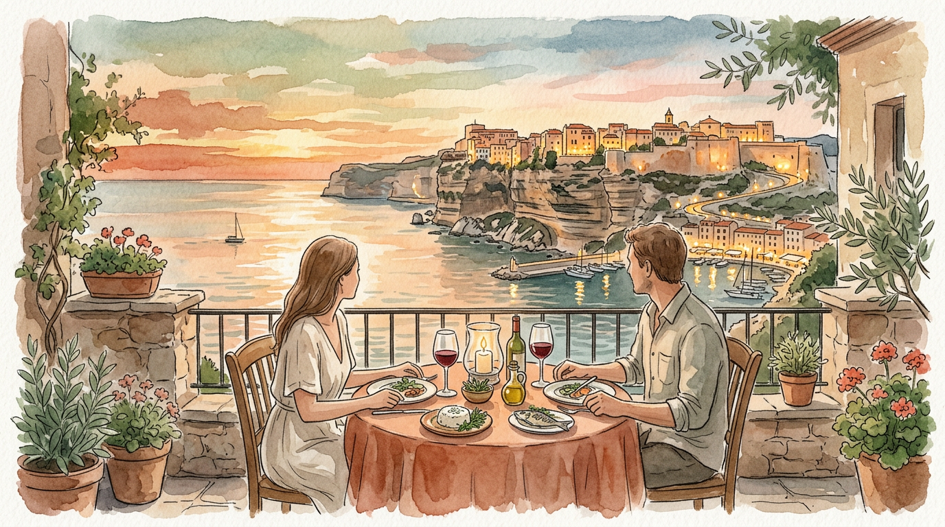 Où dîner à Bonifacio en septembre ? Nos tables préférées pour une soirée romantique